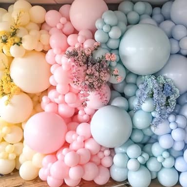 135pcs Pink Balloons Different Sizes 18" 12" 10" 5" Latex Pastel Light Pink Balloon Garland Arch Kit for Birthday Baby Shower Wedding Anniversary Graduation Party Decorations (07-Pastel Pink) - Image 6