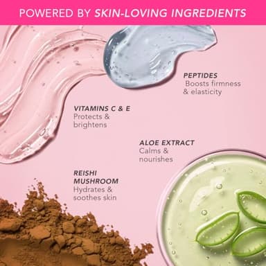 Doll 10 Peptide Bounce Balm Foundation™ – Hydrating, Age-Defying Foundation for Older Women, All Skin Types – Vegan, Clean, Natural, Medium Buildable Coverage, Blurs Fine Lines - [Light/Medium] - Image 8