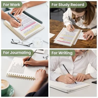 Lined Spiral Notebook Journal for Work, 300 Pages Thick B5 (7.1"x10") College Ruled Journal for Women & Writing, Hardcover Notebook for Note Taking, Perfect for Office Home School Supplies, Green - Image 7