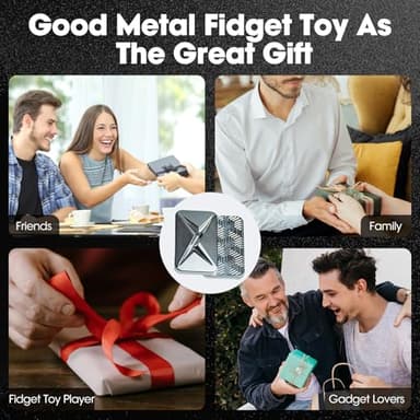 JUDIXY Lightning Infinite Fidget Slider Metal Magnetic Haptic Fidget Toys for Adults Anxiety/ADHD/Stress Relief - Image 5