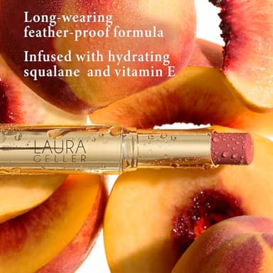 LAURA GELLER NEW YORK Jelly Balm Moisturizing Tinted Lip Balm - Just Peachy - Hydrating Vitamin E - Semi-Shine Finish - Image 3