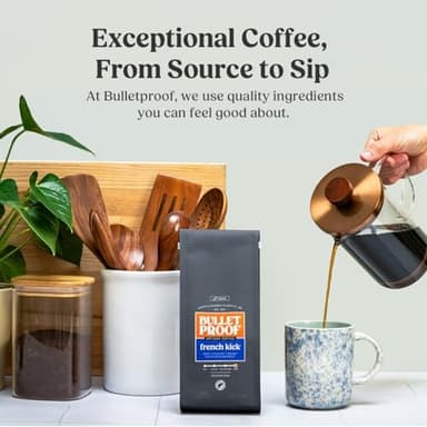 Bulletproof French Kick Dark Roast Ground Coffee, 12 Ounces, 100% Arabica Beans, Clean Coffee Tested for Toxins, Packaging May Vary - Image 5
