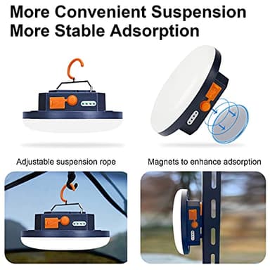 UV Flashlight Camping Light , IODOO 10000mAh 48 LED 395nm UV / 6500K Floodlight 3000LM White Light Pet Urine Detector for Dog/Cat Urine, Dry Stains, Bed Bug - Image 5