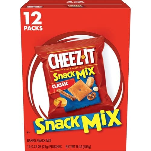 Cheez-It Snack Mix, Lunch Snacks, Office and Kids Snacks, Classic, 9oz Box (12 Packs) - Image 1