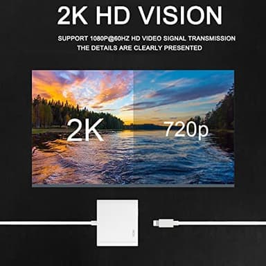 Apple MFi Certified Lightning to HDMI Digital AV Adapter 1080P HD Video HDMI Sync Screen Connector Cable with Charging Port Compatible with iPhone 14/13/12/11/ X/ 8/7/ iPad on HDTV/Projector/Monitor - Image 4