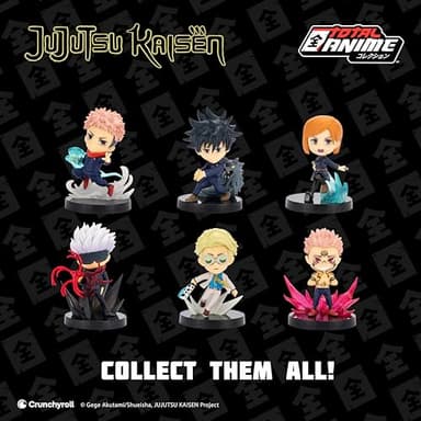 Total Anime Jujutsu Kaisen 2-Inch Scale Chibi 3-Pack - Three 2-Inch Scale Mini-Figures with Display Bases - Volume 1 - Image 6