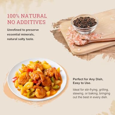 52USA Whole Black Peppercorns 18 oz + Himalayan Pink Salt (Coarse Grain) 39 oz, Salt and Pepper Grinder, Black Peppercorn Refil, Kosher Salt for Grinder Refill, Pink Himalayan Sea Salt, 2 Piece Set - Image 3