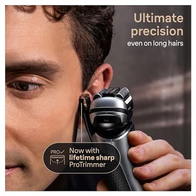 Braun Series 9 PRO+ Electric Razor for Men, 5 Pro Shaving Elements and Shave-Preparing ProComfort Head for Closeness & Skin Comfort, 6in1 SmartCare Center, Wet or Dry Use, Charging Stand, 9597cc - Image 6