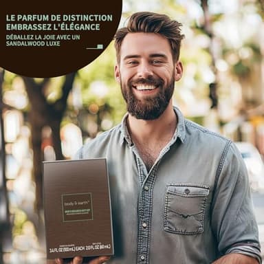 Birthday Gifts for Men BODY & EARTH Gift Sets for Men 3PC Mens Gift Set Gift Baskets for Men Includes Sandalwood Shower Gel Body Lotion Shampoo, Mens Gift Basket Christmas Gifts for Men Boyfriend - Image 6