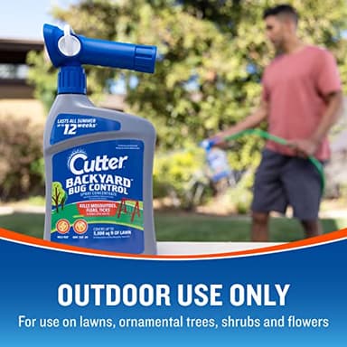 Cutter Backyard Bug Control Spray Concentrate (2 Pack), Kills Mosquitoes, Fleas & Listed Ants, 32 fl Ounce - Image 4