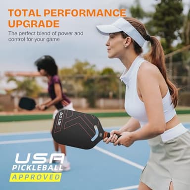 DGYGQ Pickleball Paddles, Carbon Fiber Pickleball Paddle with a 13mm Polypropylene Honeycomb Core, Increased Power for Ultimate Spin & Consistency - Image 8