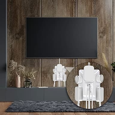 POWRUI Multi Plug 6 Outlet Surge Protector Extender with 3 USB Ports (1 USB C) and Night Light, 3-Sided Power Strip with Adapter Spaced Outlets, ETL Listed, White - Image 5