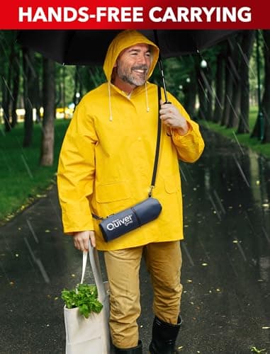 REPEL Windproof Travel Umbrella - Compact & Withstands Winds up to 85MPH, Strongest Premium Auto Folding Umbrella for Rain and Sun - Durable, Light & Portable for Women & Men, Fits Backpack & Cars - Image 5