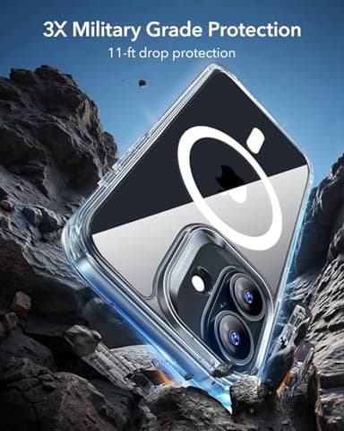ESR for iPhone 17 Case, Camera Control, Compatible with MagSafe, Shockproof Military-Grade Protection, Magnetic Phone Case for iPhone 17, Classic Hybrid Case, Clear - Image 4