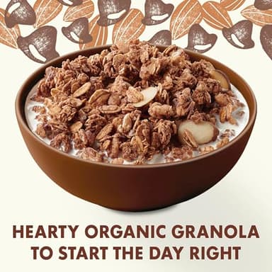 Cascadian Farm Organic Granola, Dark Chocolate Almond Cereal, Resealable Pouch, 11 oz - Image 3