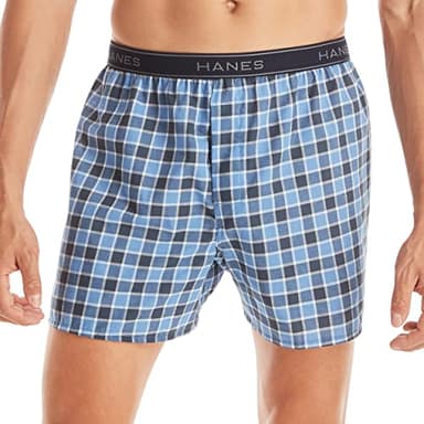 Hanes Men's Tagless Boxer With Exposed Waistband Multi-Packs, 6 Pack - Assorted, Large - Image 3