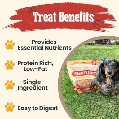Farm To Pet - Dog Training Treats - Chicken Chips, Single Ingredient - 12 oz, Lean, All Natural, Healthy Dog Treats for Small, Medium, Large Breeds, & Puppies, Made in USA - Image 4