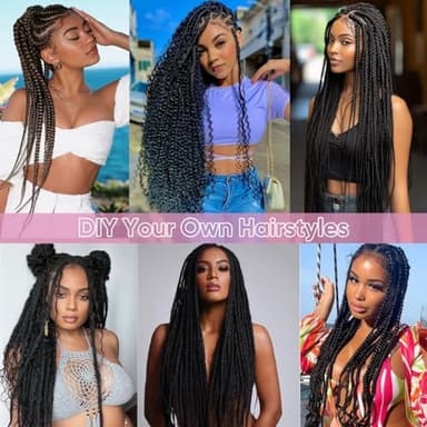 Human Braiding Hair for Boho Braids 24 Inch 2 Bundles 100g Deep Wave Bulk Human Boho Hair for Braiding 12A Virgin Curly Human Hair for Boho Knotless Braids Human Hair Bundles (Natural Color, 24 Inch) - Image 5