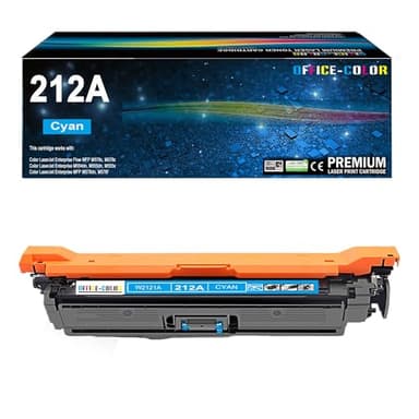 212A Cyan Toner Cartridge Replacement for HP 212A W2121A for HP Color Laserjet Enterprise M554, M555 Series, Color Laserjet Enterprise MFP M578 Series - Image 1
