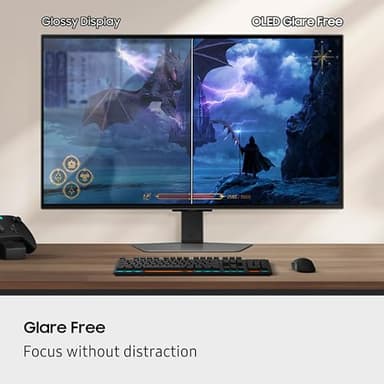 SAMSUNG 27-inch Odyssey QD-OLED G8 (G81SF), 4K, 240Hz, Gaming Monitor, 0.03ms Response Time, DisplayHDR True Black 400, AMD FreeSync™ Premium Pro, Ergonomic Stand, LS27FG810SNXZA, 2025 - Image 4