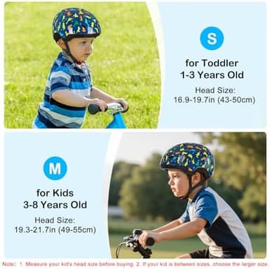 Toddler Helmet, Baby Infant Kids Bike Helmet for Kids Age 1-3/2-4/3-5/5-8 Adjustable Toddler Bike Helmets for Boys Girls for Scooter Skateboard Cycling - Image 7