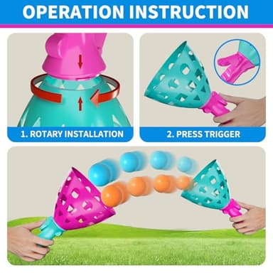 Bennol Outdoor Game Toys for Kids Boys with 20 Balls, Pop Pass Catch Ball Game Outside Toys Gifts for 3 4 5 6 7 8+ Year Old Boy Kids, Outside Outdoor Toy Gifts for Boys Ages 3-5 4-8 - Image 4