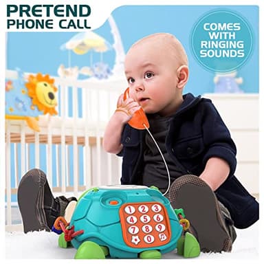 Jyusmile Baby Toys 6 to 12 Months, Musical Turtle Crawling Infant Toys, Early Learning Educational Toy with Light & Sound, Christmas Birthday Gifts for Boy Girl 7 8 9 10 11 Month 0-1 Year Old - Image 5