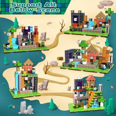 200PCS Magnetic Blocks - Magnet Blocks with 6 Baseplate,Magnetic Building Blocks for Kid Ages 3 4 5 6 7 8, Stacking Magnets for 3-8 Kids, Birthday Gifts for 3-10 Year Old Boys Girls, STEM Learning Toy - Image 6