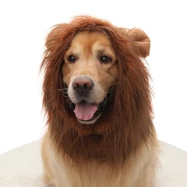 Lion Mane for Dog Costumes Realistic Funny Lion Wig for Medium Large Sized Dogs Halloween Pet Costume - Image 4