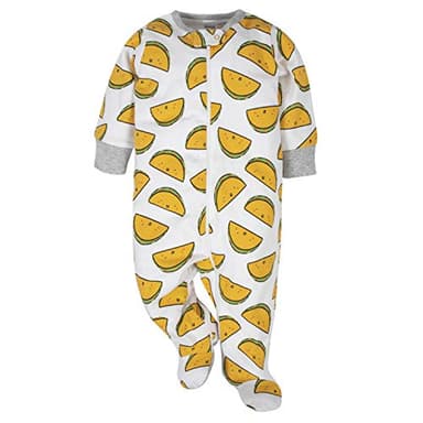 Onesies Brand Baby Boys' 4-Pack Sleep 'N Play Footie, Gold Hungry, Newborn - Image 2