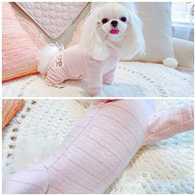 RSS08-Fpink-M Recovery Suit for Surgery - Dog Abdominal Wounds Bandages, Full Coverage Bodysuit for Female Dogs, Prevent Licking - Image 2