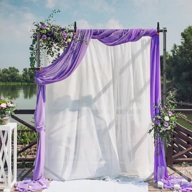 JSungo Backdrop Stand, Adjustable 10x7.5 FT Background Stand Backdrop for Parties, Photo Video Studio, Portable Photography Backdrop Stand with Carrying Bag, 6 Backdrop Clamps, and 2 Stand Bags - Image 8