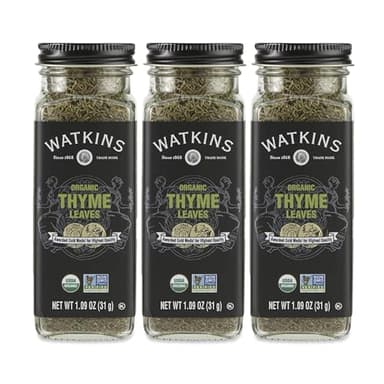 Watkins Gourmet Organic Spice Jar, Thyme Leaves, 1.26 Ounce (Pack of 3) - Image 1