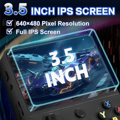 Colourbing RG36PRO Retro Handheld Game Console - Open Source System,3.5"IPS Screen,30,000+ Classic Games,64G TF card, 3000mAh Battery,Portable Gaming Player for Travel,Gift for Teen or Partner -Black - Image 4
