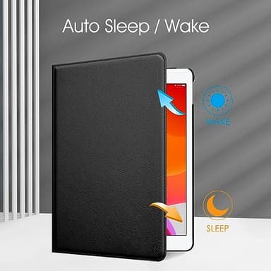 Fintie Rotating Case for iPad 9th Generation (2021) / 8th Generation (2020) / 7th Gen (2019) 10.2 Inch - 360 Degree Rotating Stand Cover with Pencil Holder, Auto Wake Sleep, Black - Image 3