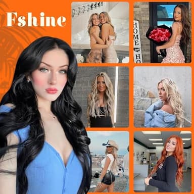 Fshine Invisible Wire Hair Extensions Real Human Color 16 Highlight 22 Blonde Fish Line 70 Gram Removable Clips Extensions for Women 12 Inch - Image 8