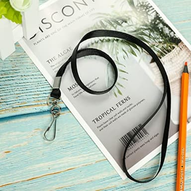 LOCONHA 50 Pack black lanyards Lanyards for Id Badges Lanyards Safety Badge Lanyard 36" with Swivel Hook … - Image 5