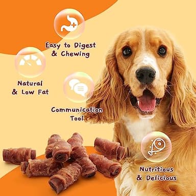 Jungle Calling Triple Flavor Rolls Dog Treats, Made with Real Chicken Duck Beef Meat, Rawhide Free Dogs Snacks,Healthy, Easily Digestible, and High Protein Treat, 10.6 oz - Image 4