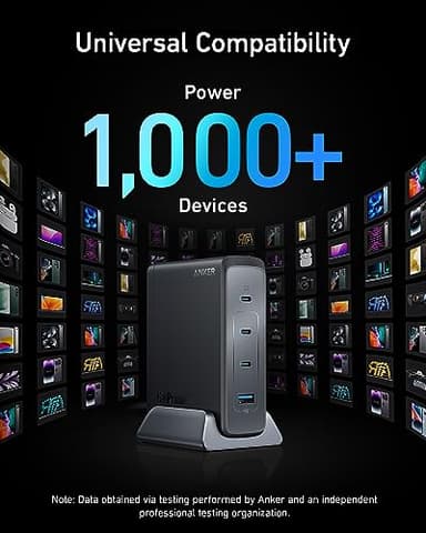 Anker Prime USB C Charger, 240W 4-Port Fast Compact GaN Charger for MacBook Pro/Air, iPhone 16/15/Pro, iPad Pro, Galaxy S23/S22 and More - Image 6