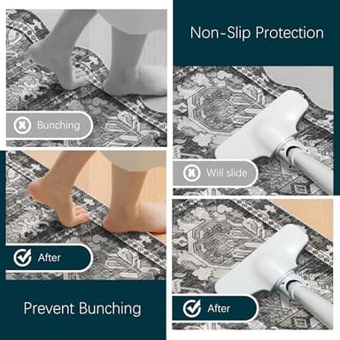 RUGSURE Rug Gripper Pad for Hardwood Floors & Tile Floor - Non Slip Area Rug Pads - Under Carpet Anti Skid Mat - Non Skid Rug Backing, 8x10 Ft - Image 6