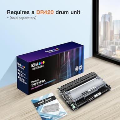 E-Z Ink Compatible Toner Cartridge and Drum Unit Replacement for Brother TN450 TN420 DR420 to use with HL-2270DW HL-2280DW HL-2230 HL-2240 MFC-7360N MFC-7860DW 2840 2940 (2 Toner 1 Drum) 3 Pack - Image 7
