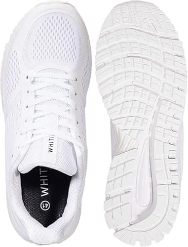 Joomra Whitin Men's Workout Shoes for Running White Size 8 Fitness Walking Jogging Teens Boys Daily Lightweight Footwear Man Gym Runner Athletic Tennis Sneakers 41 - Image 6