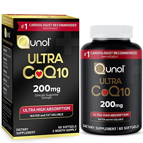 Qunol CoQ10 200mg Softgels, Ultra CoQ10 - Ultra High Absorption Coenzyme Q10 Supplements - Antioxidant Supplement for Vascular and Heart Health & Energy Production - 2 Month Supply - 60 Count - Image 1