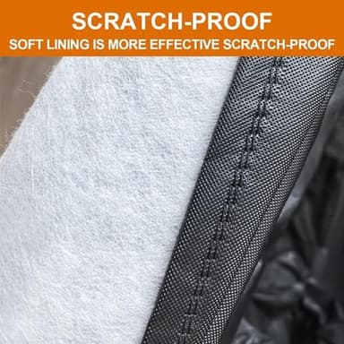 Kayme Car Cover Waterproof All Weather for Large Sedan,Outdoor Cover Fit for Ford Crown Victoria, Cadillac DTS, Grand Marquis, Lincoln Continental Town Car, Chevy Impala Caprice (209 to 218 inch - Image 4