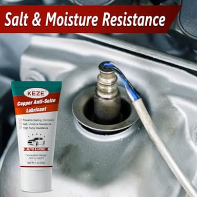 Keze Copper Anti Seize Thread Lubricant Grease Antiseize Compound Lubrication for Automotive Spark Plug Bolts and Nuts Prevent Rust and Corrosion High Temp Resistant 1 Oz-1 Pack - Image 5