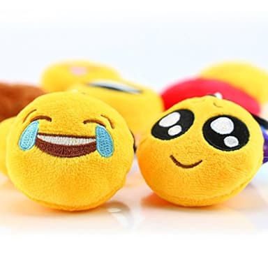 Dreampark 80 Pack Mini Emoticon Keychain Plush, Party Favors for Kids, Valentine's Day Gifts/ Birthday Party Supplies, Emoticon Gifts Toys Easter Basket Stuffers Carnival Prizes for kids 2" Set of 80 - Image 2
