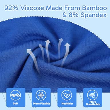 BAMBOO COOL Boys' Underwear Moisture-Wicking Brethable Boxer Briefs Soft Lightweight Tag-Free with Fly Pouch 6-Pack - Image 5