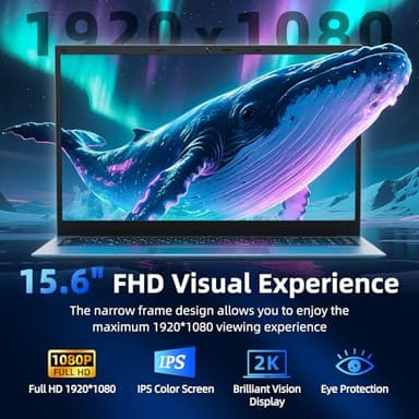 SGIN Laptop 15.6 Inch 16GB RAM 1024GB SSD, Win 11, Laptops Computer with Core I3, Portable Notebook, 7000mAh, WiFi 6, 180° Open Angle, 7000mAh, for Business and Students - Image 3