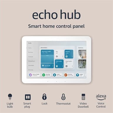Like-New Amazon Echo Hub | 8” smart home control panel with Alexa | Compatible with thousands of devices - Image 1