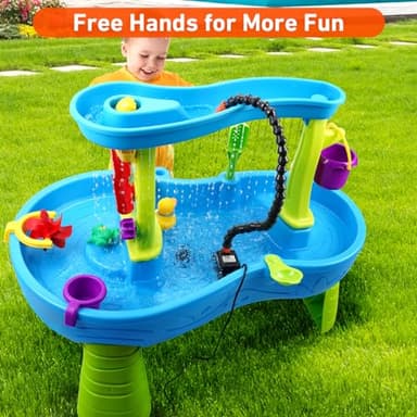 Water Table Pump, Water Pump for Kids Water Table Fun Summer Outdoor Water Table Toys Outside Water Table Accessories for Toddlers Kids - Image 6